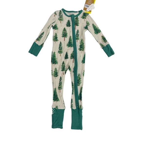 NWT Angel Dear 6-12M Forest Trees PJs - Picture 1 of 4